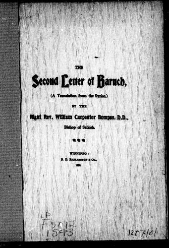 Cover of 2 Baruch