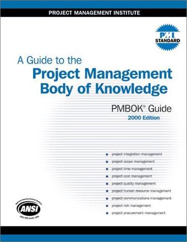 Cover of A Guide to the Project Management Body of Knowledge