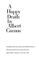 Cover of A Happy Death