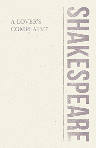 Cover of A Lover's Complaint