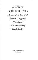 Cover of A Month in the Country