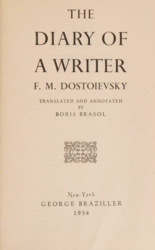 Cover of A Writer's Diary