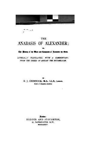 Cover of Anabasis of Alexander