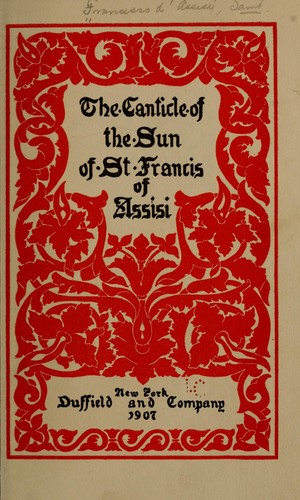 Cover of Canticle of the Sun