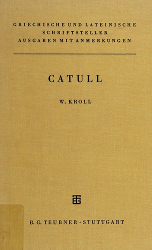 Cover of Catullus 5