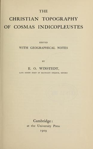 Cover of Christian Topography