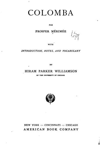 Cover of Colomba