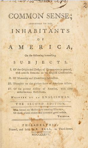 Cover of Common Sense