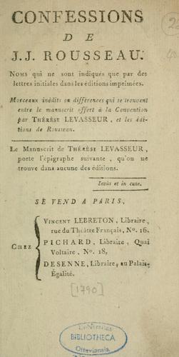Cover of Confessions