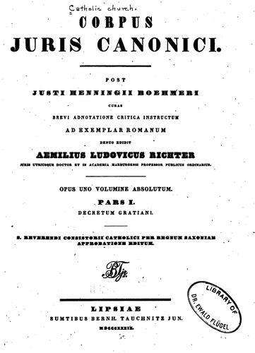 Cover of Corpus Juris Canonici
