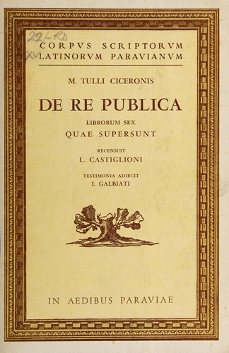 Cover of De re publica