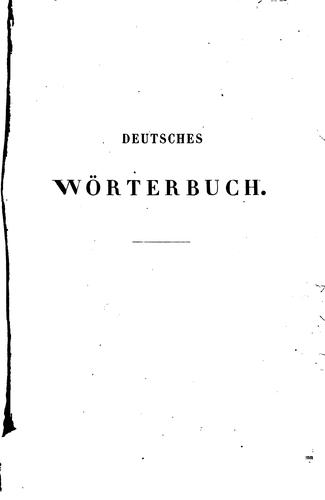 Cover of Deutsches Wörterbuch