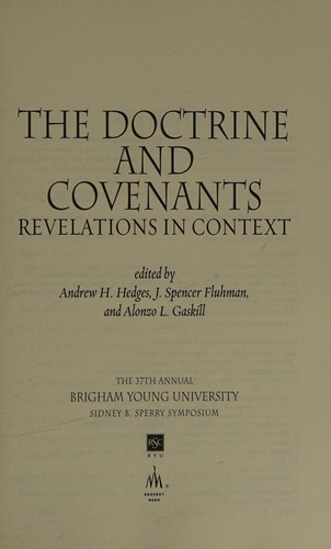 Cover of Doctrine and Covenants