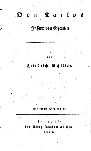 Cover of Don Carlos