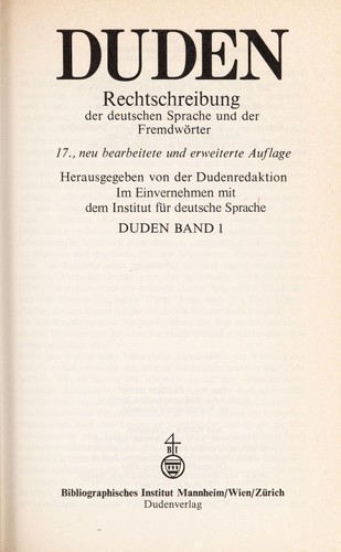 Cover of Duden