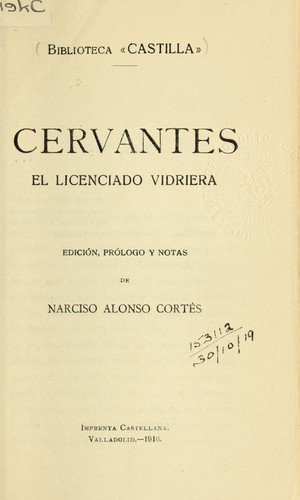 Cover of El licenciado Vidriera