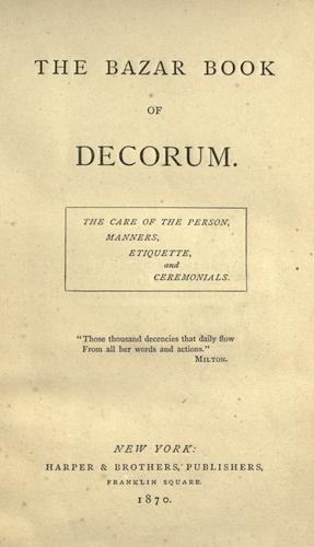 Cover of Etiquette and Ceremonial