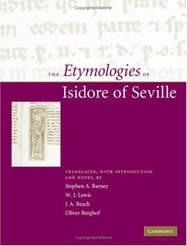 Cover of Etymologiae