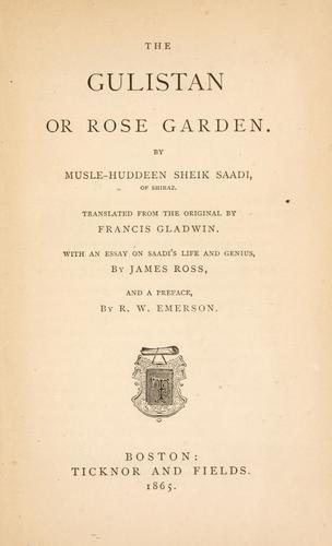 Cover of Gulistan