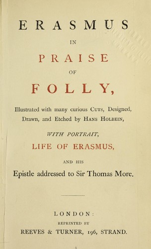 Cover of In Praise of Folly