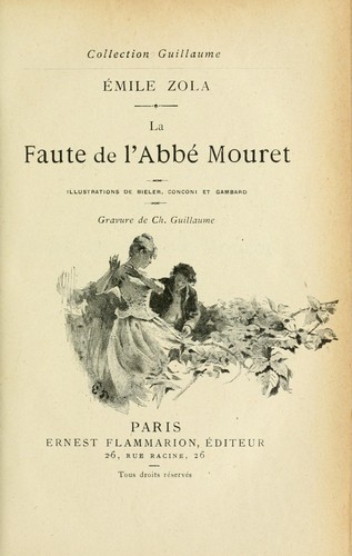 Cover of La Faute de l'Abbé Mouret