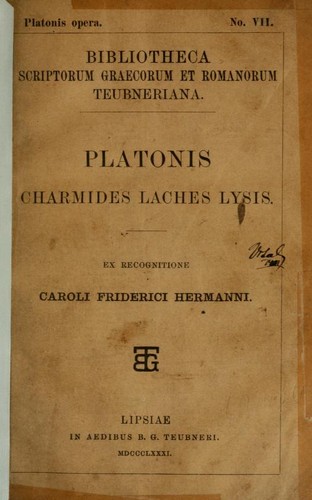 Cover of Laches