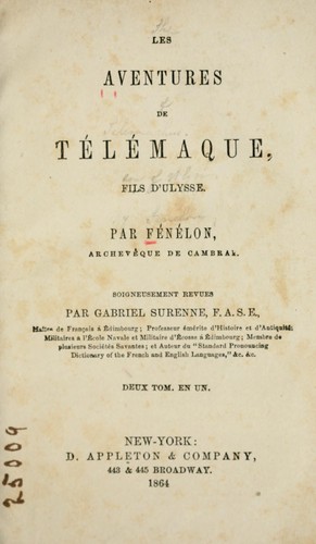 Cover of Les Aventures de Télémaque