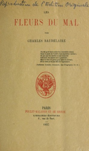 Cover of Les Fleurs du mal