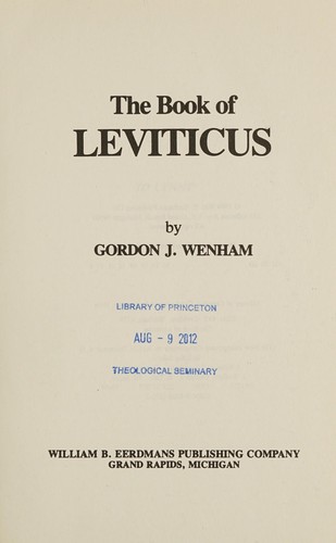 Cover of Leviticus
