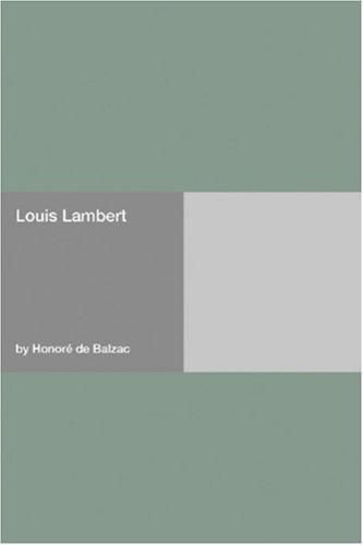 Cover of Louis Lambert