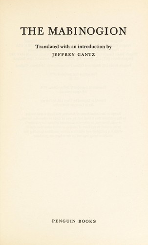 Cover of Mabinogion