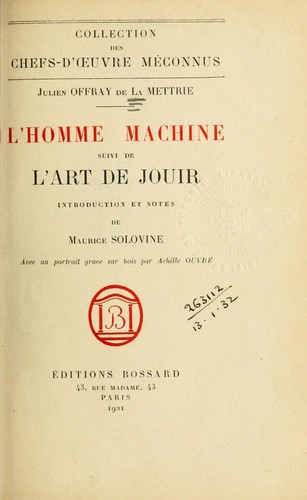 Cover of Man a Machine