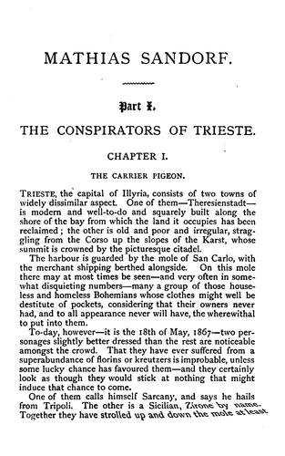 Cover of Mathias Sandorf