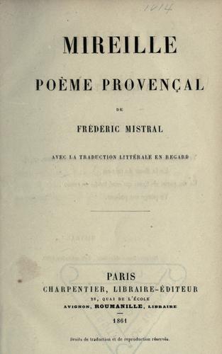 Cover of Mirèio