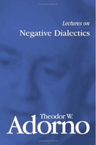 Cover of Negative Dialectics