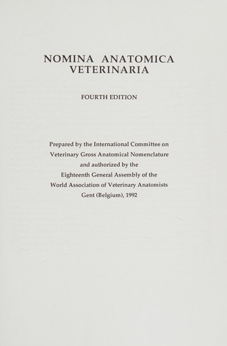 Cover of Nomina Anatomica