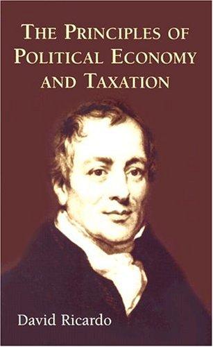 Cover of On the Principles of Political Economy and Taxation