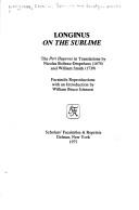 Cover of On the Sublime