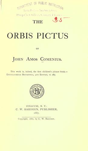 Cover of Orbis Pictus
