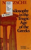Cover of Philosophy in the Tragic Age of the Greeks