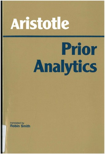 Cover of Prior Analytics
