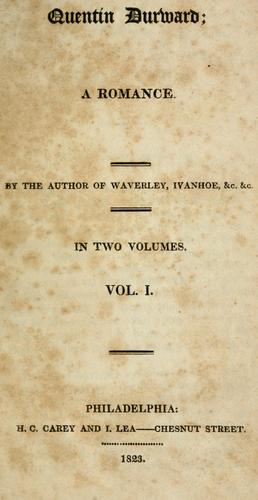 Cover of Quentin Durward