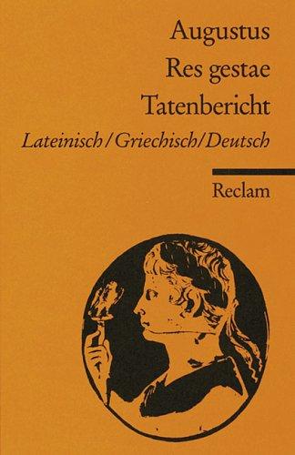 Cover of Res Gestae Divi Augusti