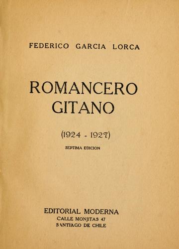 Cover of Romancero gitano
