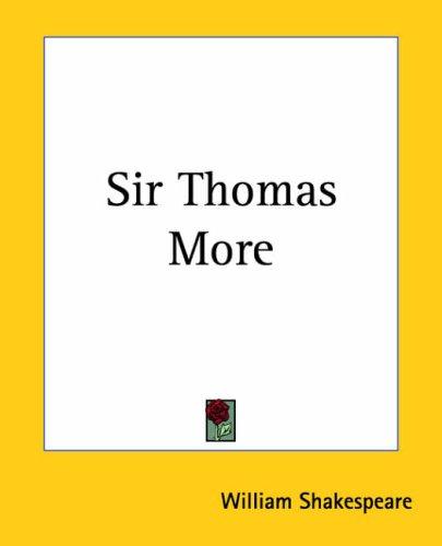 Cover of Sir Thomas More