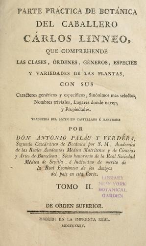 Cover of Species Plantarum
