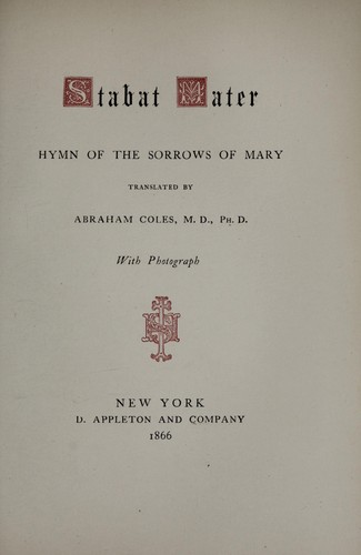 Cover of Stabat Mater