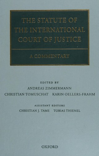Cover of Statute of the International Court of Justice