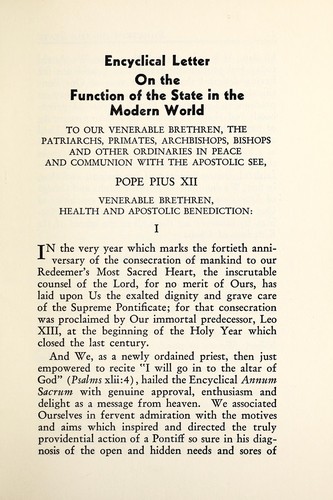 Cover of Summi Pontificatus