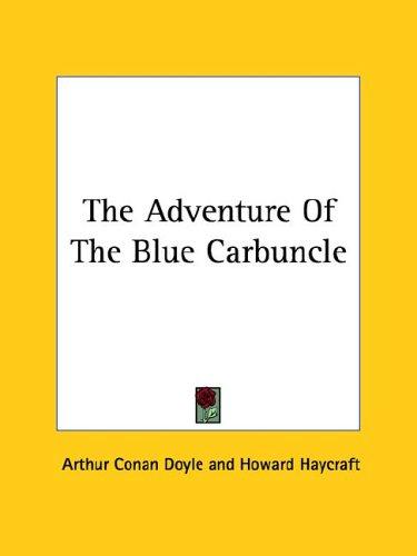 Cover of The Adventure of the Blue Carbuncle